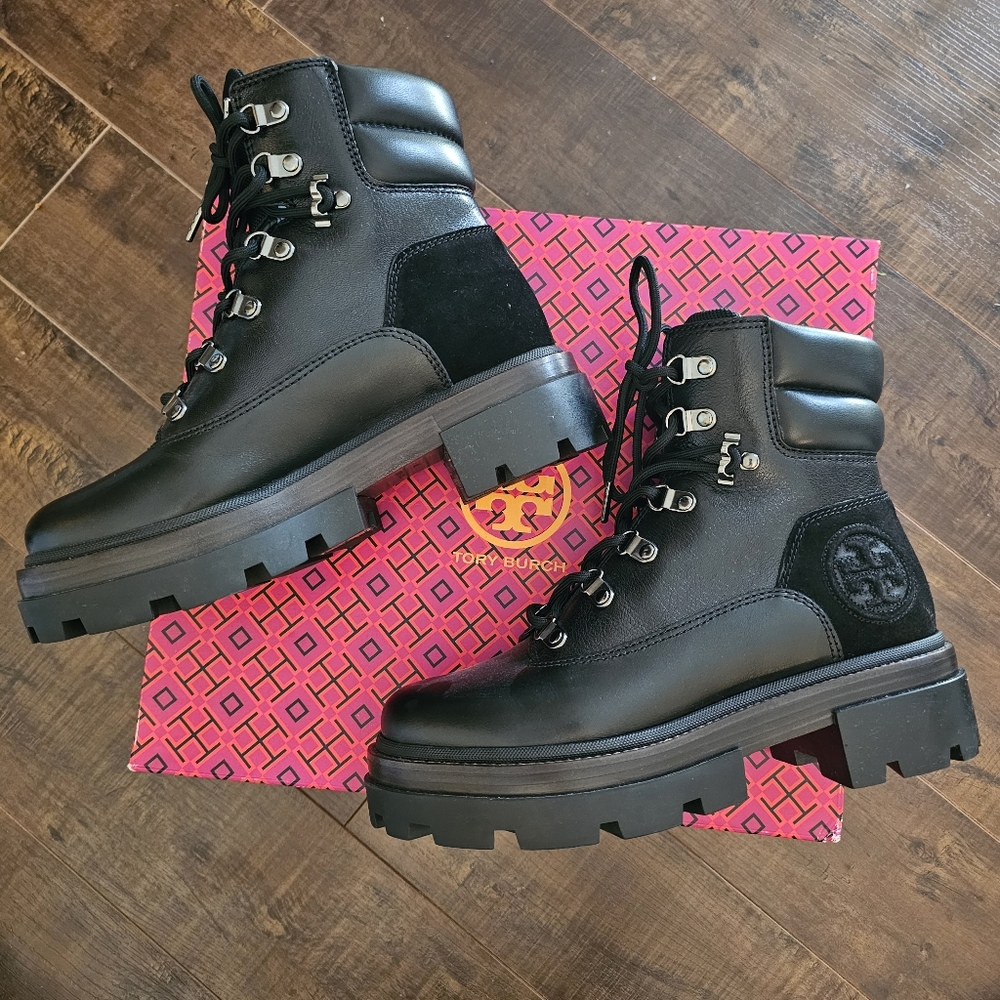 NEW Tory Burch Miller Lug Hiker Boot 7.5